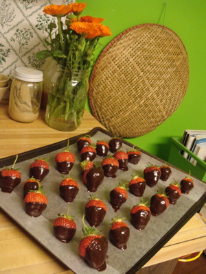 dipped strawberries