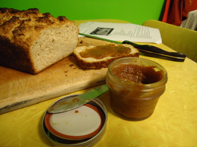 peach butter and beer bread